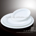 white porcelain decorative plate